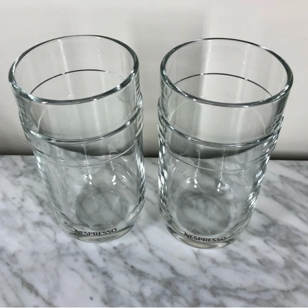 Nespresso Vertuo Glasses Tumbler set of 2 NEW Made France Price Firm!